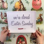 We’ll be closed Sunday, April 20th for Easter 💓🐣🪺🐇💖

Regular hours will resume on Monday, April 21st.
